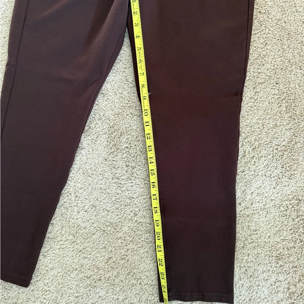 Michael Kors SZ 14 brown knit zip front ankle pants. Excellent condition